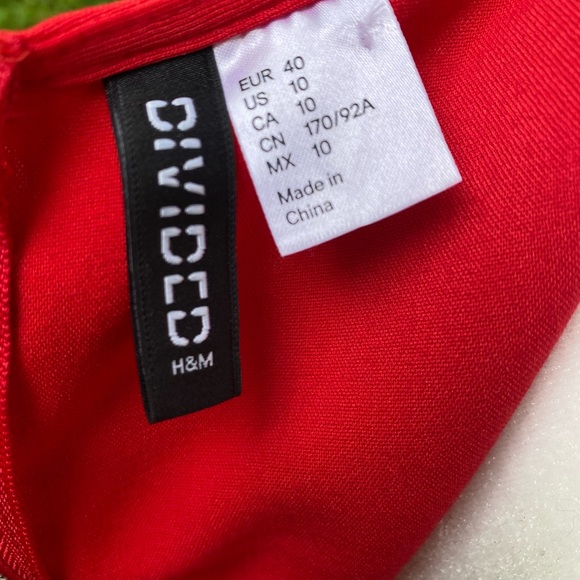 Red Dress with Cut Outs - Picture 3 of 5